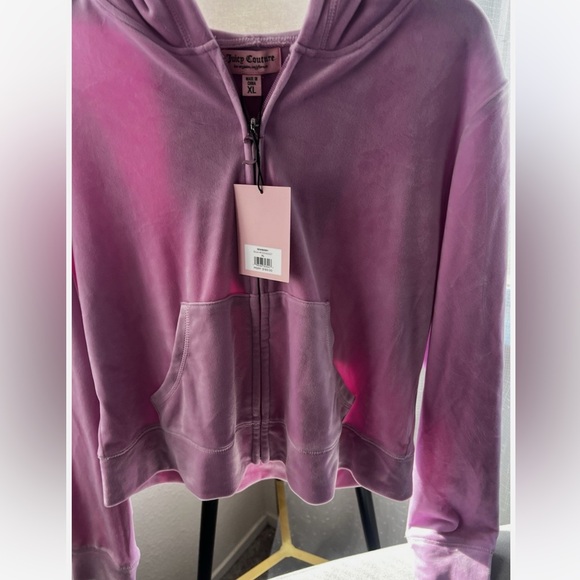 Juicy Couture Tracksuit Set Shorts XL Dewberry Velour - Picture 4 of 5